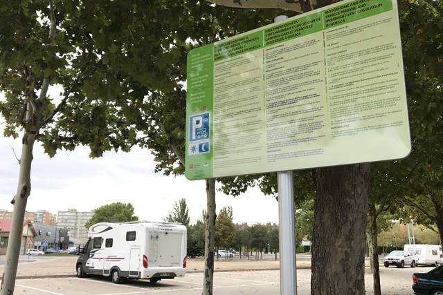 Huesca estrena el demandado parquin para autocaravanas